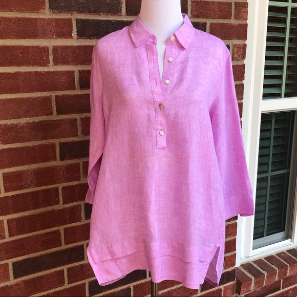 J JILL Linen Top - Picture 2 of 9